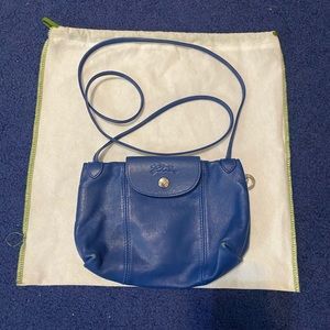 Longchamp blue crossbody bag